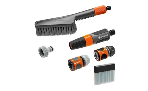 Set de spalare Gardena Cleansystem, perie + 5 accesorii