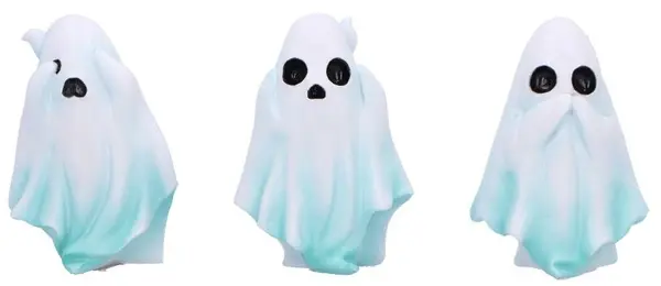 Set de statuete Nemesis Now Adult: Halloween - Three Wise Ghosts, 7.5 cm