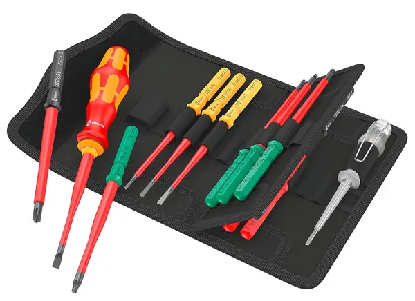 Set de șurubelnițe izolate Wera - Kraftform Kompakt VDE, 16 buc