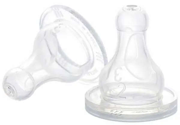 Set de suzete din silicon Beaba - 2 buc, 3m+