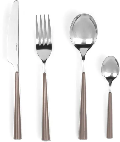 Set de tacâmuri Luigi Ferrero - Norsk FR-2441CS, 24 piese, maro deschis