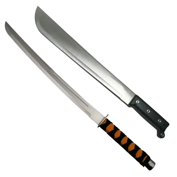 Set de vanatoare DEPOX , sabie Ninja Path si Maceta Pirates Blade, otel inoxidabil, multicolor