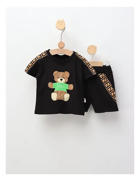 Set de vara Fantasy Bear, negru