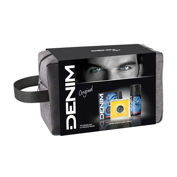Set Denim Original After Shave 100 ml + Deodorant Spray 150 ml + Borseta