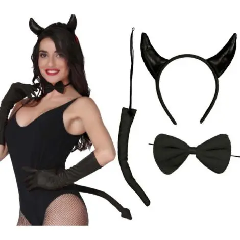 Set diavolita negru
