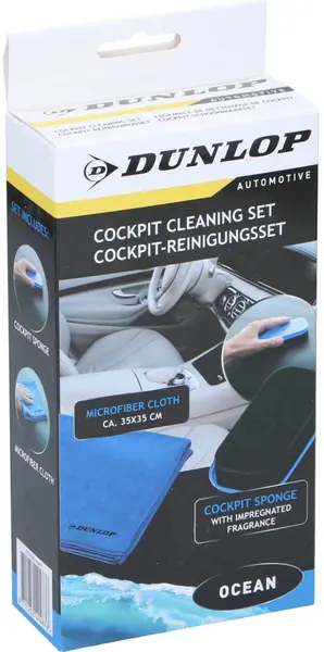 Set din 2 piese pentru curățarea interiorului automobilului Dunlop - Ocean