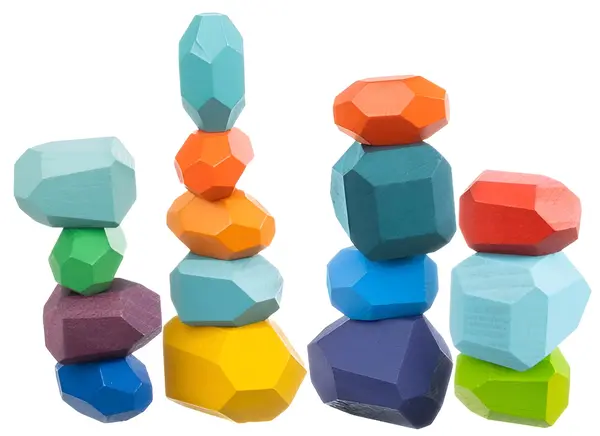 Set din lemn Kruzzel- Pietre de echilibru