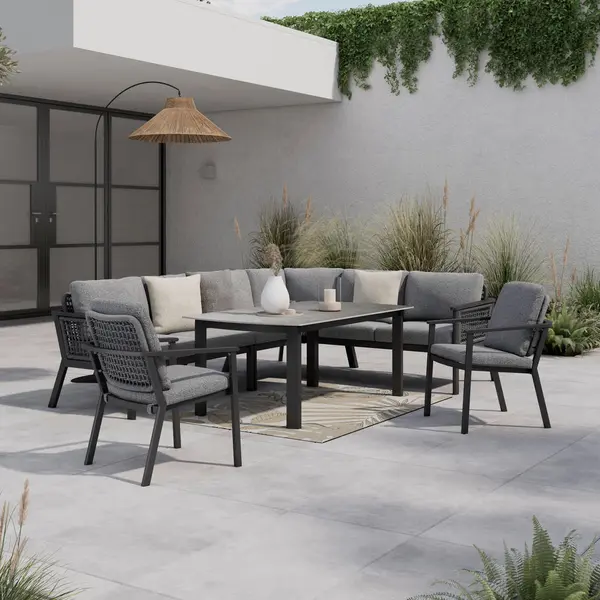Set Dining Lounge 18 piese 271/209 cm
