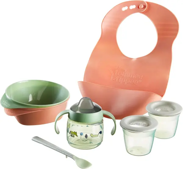 Set diversificare bebe Tommee Tippee - First Tastes, până la 4 luni, 8 piese