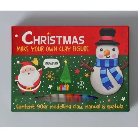 Set DIY Creeaza propria figurina din plastilina, tematica Craciun