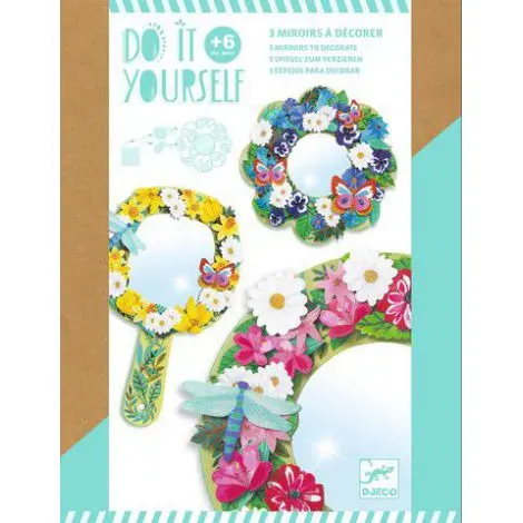 Set DIY Djeco, oglinzi inflorate
