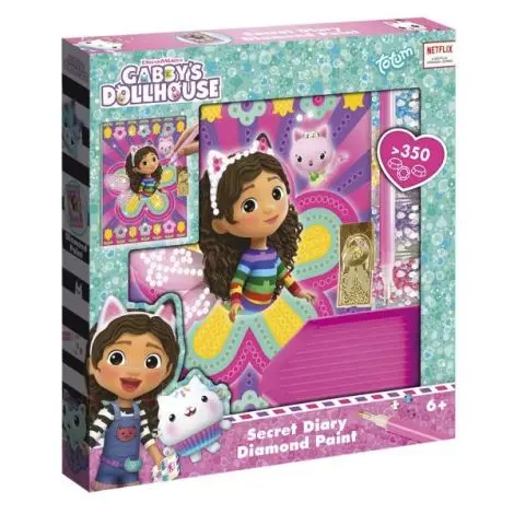Set DIY Jurnalul meu cu diamante, Gabby s Dollhouse, Totum