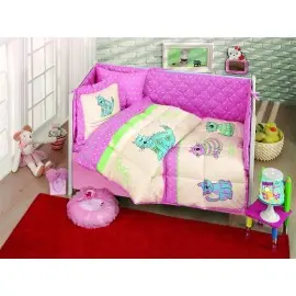 Set dormitor bebe Kristal Sevimli Roz