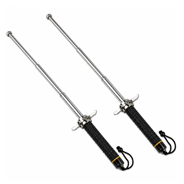 Set doua bastoane telescopice cu buton si ciocan DEPOX , husa inclsa, 24-67 cm