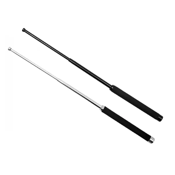 Set doua bastoane telescopice pliabile DEPOX , 64 cm 65 cm , argintiu negru