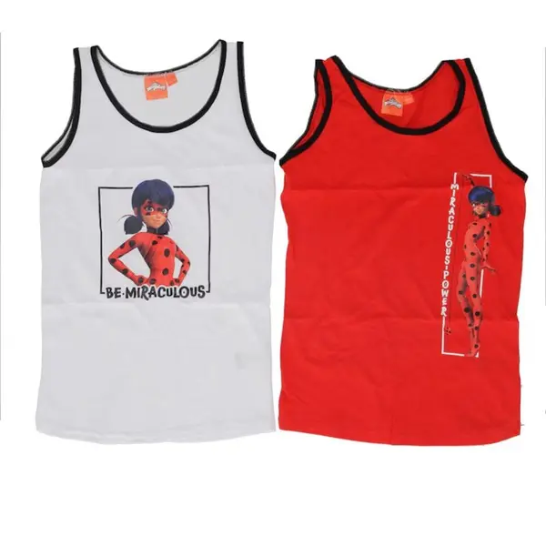 Set doua maiouri multicolor, 100% bumbac, Best, Miraculous LadyBug. Engros