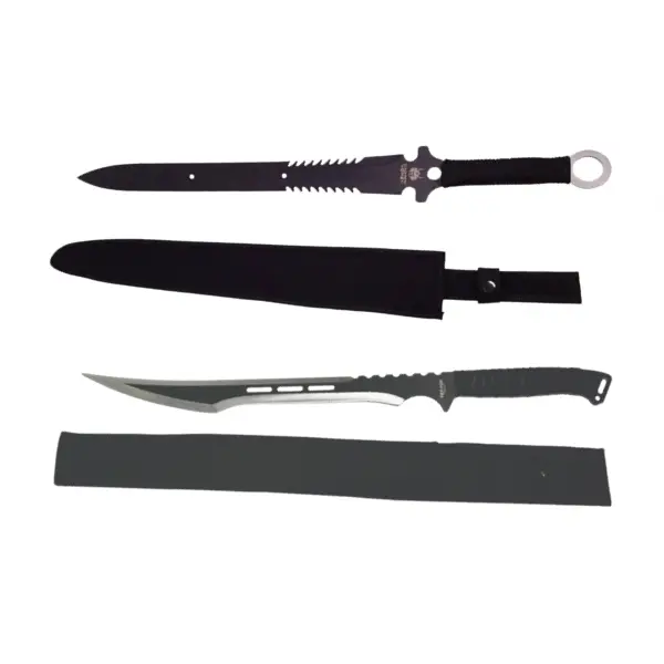 Set doua sabii de vanatoare, DEPOX , 69 cm, husa inclusa