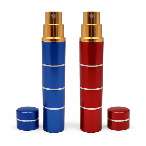 Set doua spray-uri cu piper, dispersant, auto-aparare, 20 ml, albastru rosu