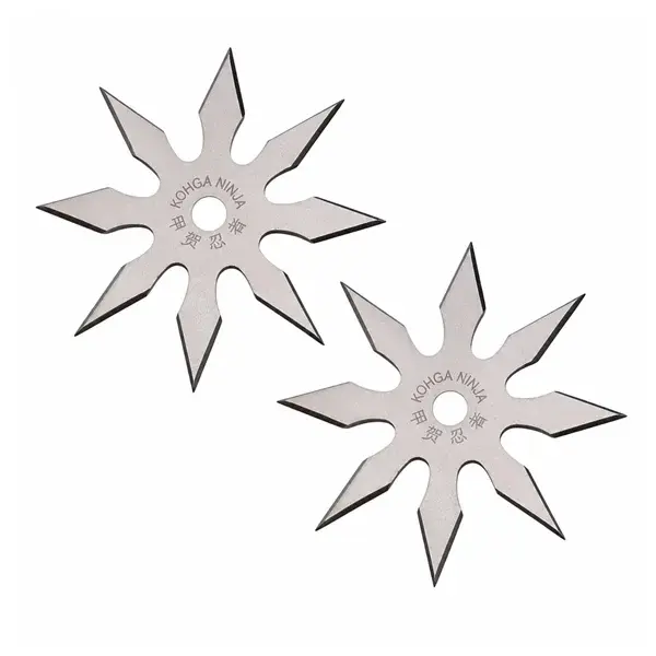 Set doua stele de aruncat, 8 colturi, otel inoxidabil, 10 cm , argintiu