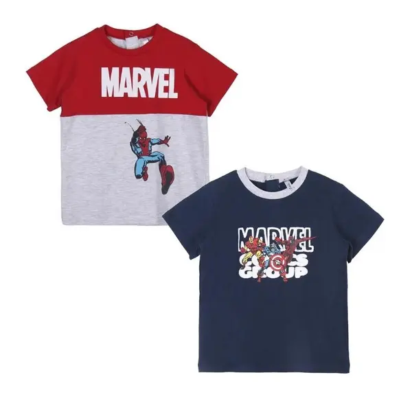 Set doua tricouri copii, 100% bumbac, multicolor, Spiderman Engros