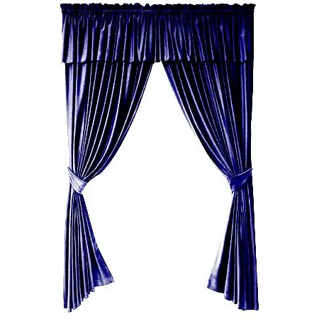 SET DRAPERIE,Casa Deco Logistics,soft V34 CU MANTOVAN ALBASTRU INCHIS