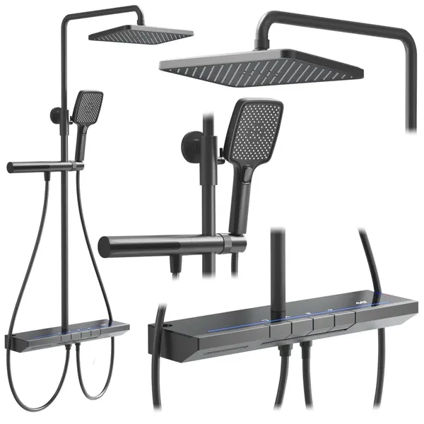 Set dus cu termostat REA Pedro Titanium