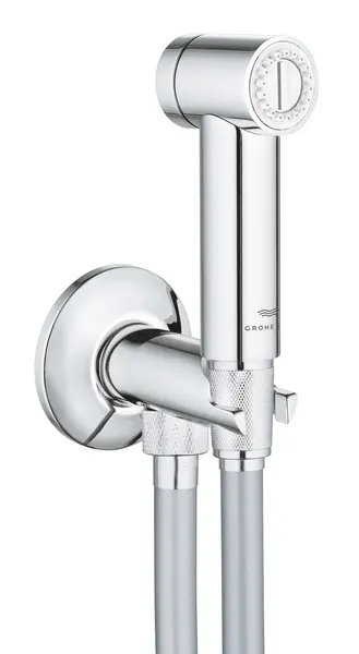 Set dus igienic Grohe SPA Aqua, pe perete, 1 functie, cot iesire, furtun, metal, crom, 26840000