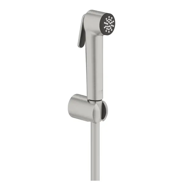 Set dus igienic Grohe Tempesta-F, 1/2'', 1 functie, suport, furtun, mat, otel satinat, 27513DC1