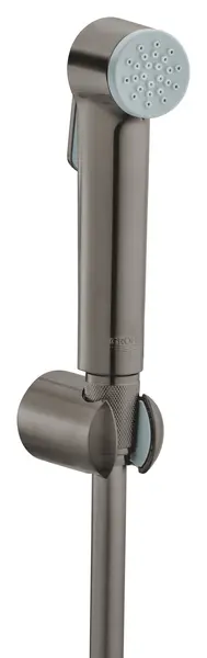 Set dus igienic Grohe Tempesta-F 27513AL1, 1/2 inch, 1 functie, suport, furtun, mat, Grafit