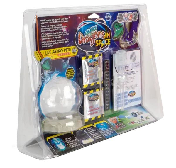 Set educativ STEM - AQUA DRAGONS - Habitat Lumea subacvatica - acvariu asteroid Deluxe cu LED-uri