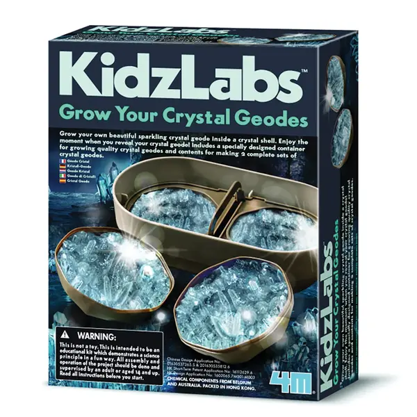 Set experimente de crescut, 4M, Geode de cristal