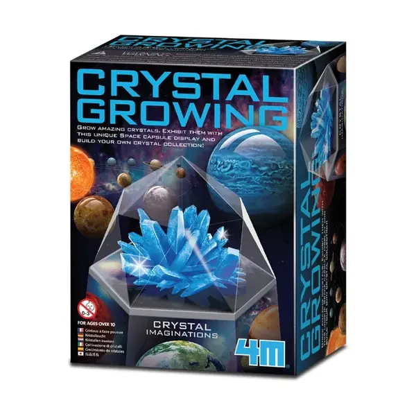 Set experimente de crescut Cristale, albastru