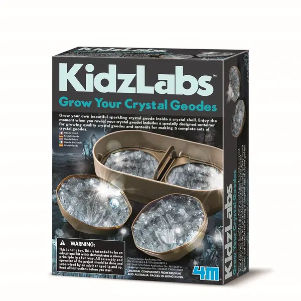 Set experimente de crescut geode de cristal
