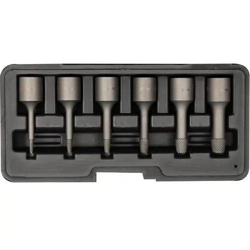 Set extractoare suruburi rupte YATO YT-0623, 6 buc, 3/8inch, otel