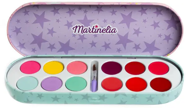 Set fard de ochi pentru copii Martinelia My Best Friends - în cutie metalică