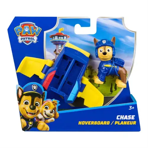 Set figurina cu vehicul Paw Patrol, Action Pups, Chase cu vehicul salvare hoverboard