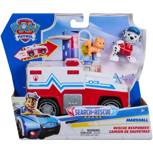 Set figurina si vehicul Paw Patrol - Search & Rescue, Marshall