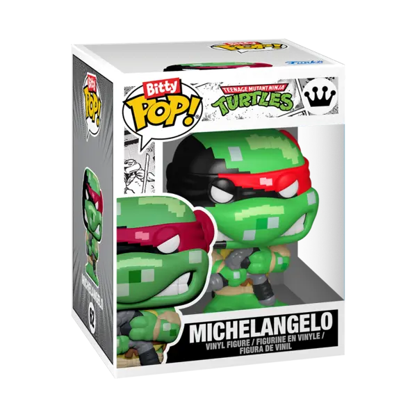 Set figurina + suport arcade - Bitty Pop! - Teenage Mutant Ninja Turtles - Michelangelo | Funko