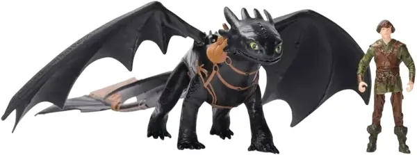 Set figurine DreamWorks Dragons - How to Train Your Dragon, Toothless and Hiccup