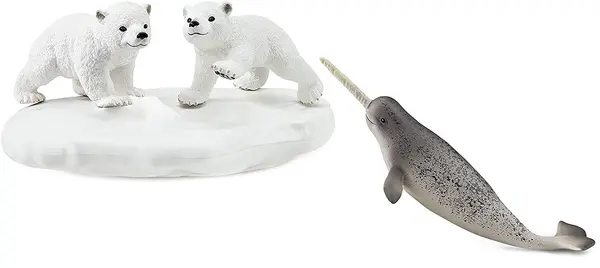 Set figurine Schleich Wild Life - Ursi polari, jucandu-se