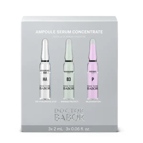 Set fiole Doctor Babor Ampoule Serum Concentrate Trio HA B3 Peptide 3x2 ml