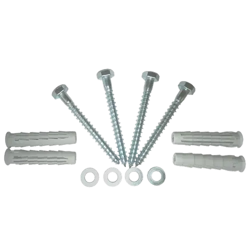 Set fixare rackuri pe perete ELEMATIC SFR4-14x70, capacitate 120Kg, contine 4 x diblu nylon + holsurub cap hexagonal 14 x 70mm + saibe plate
