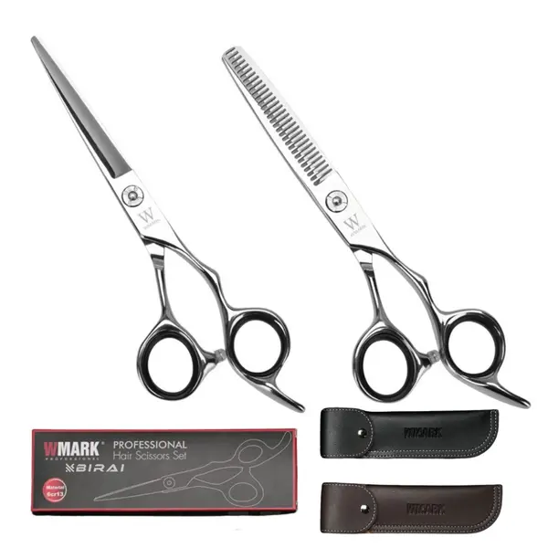 Set Foarfecă Profesională Tuns & Filat WMARK BIRAI®, Oțel Japonez, Accesorii