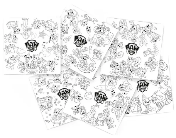 Set foi de colorat Smoby - Paw Patrol, 10 buc