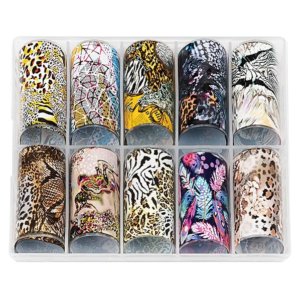 Set Folii Transfer LUXORISE #41 Animal Print, 10 buc