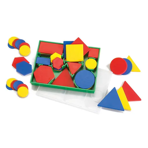 Set forme geometrice colorate, 60 piese multicolor