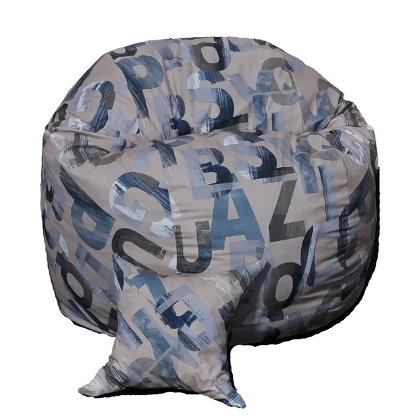 Set Fotoliu King Size cu Perna, Material Textil - Army Scrabble