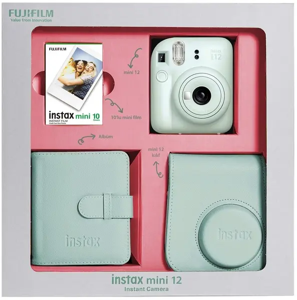 Set Fujifilm - instax mini 12 Bundle Box, Mint Green