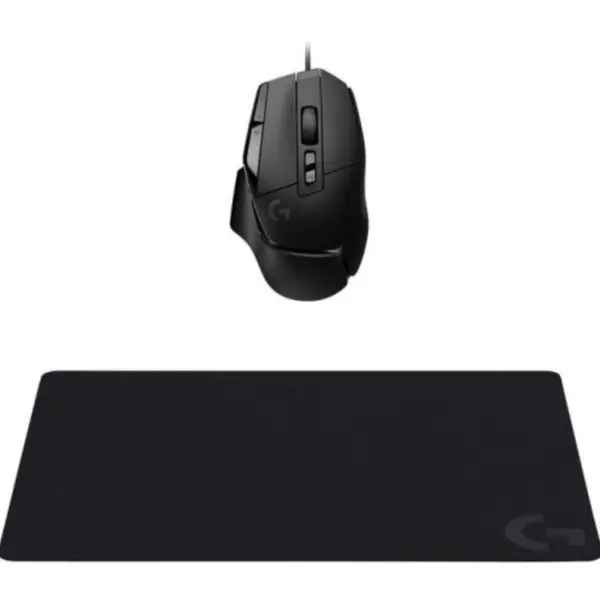 Set gaming Logitech Mouse wired G502X + Mousepad G240, Negru