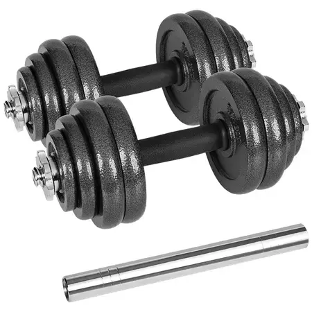 Set Gantere Rebel Active RBA-2327-30, fonta, reglabile cu valiza, 30kg